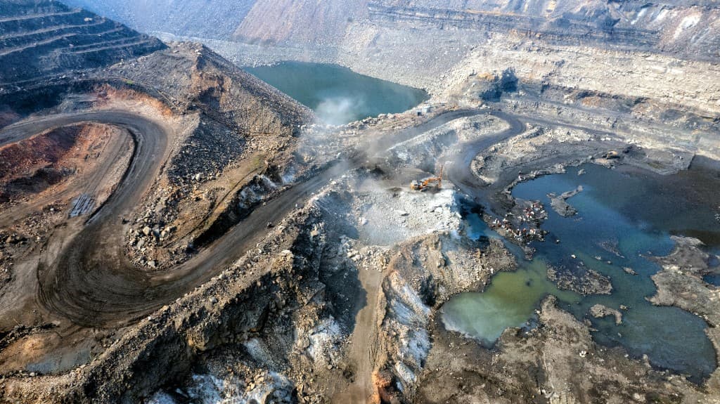 Open-pit mining operation
